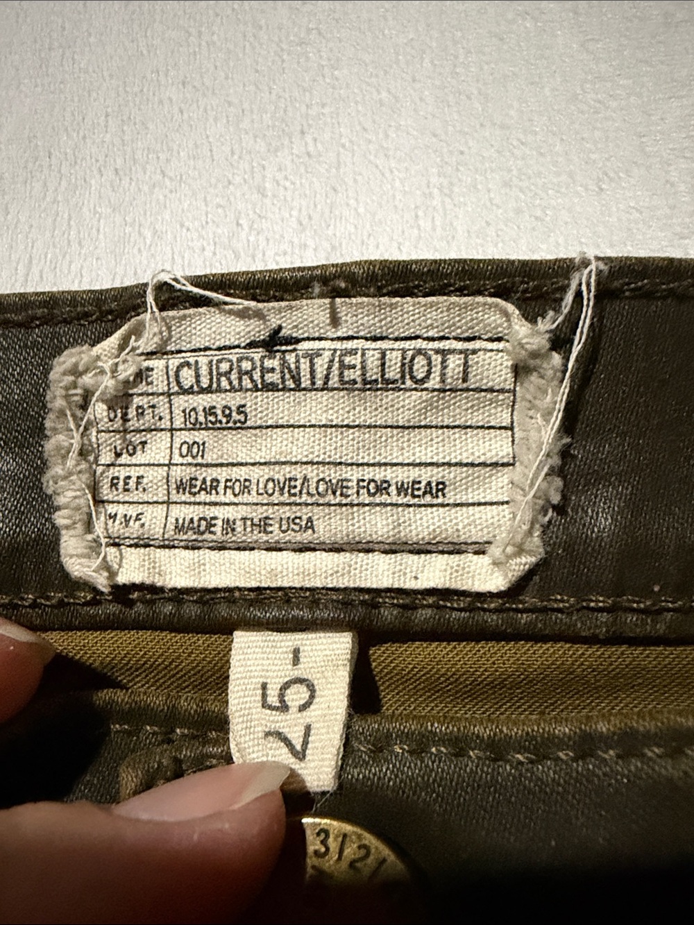 Current/Elliott faux leather brown skinny ankle zipper - Picture 6 of 6